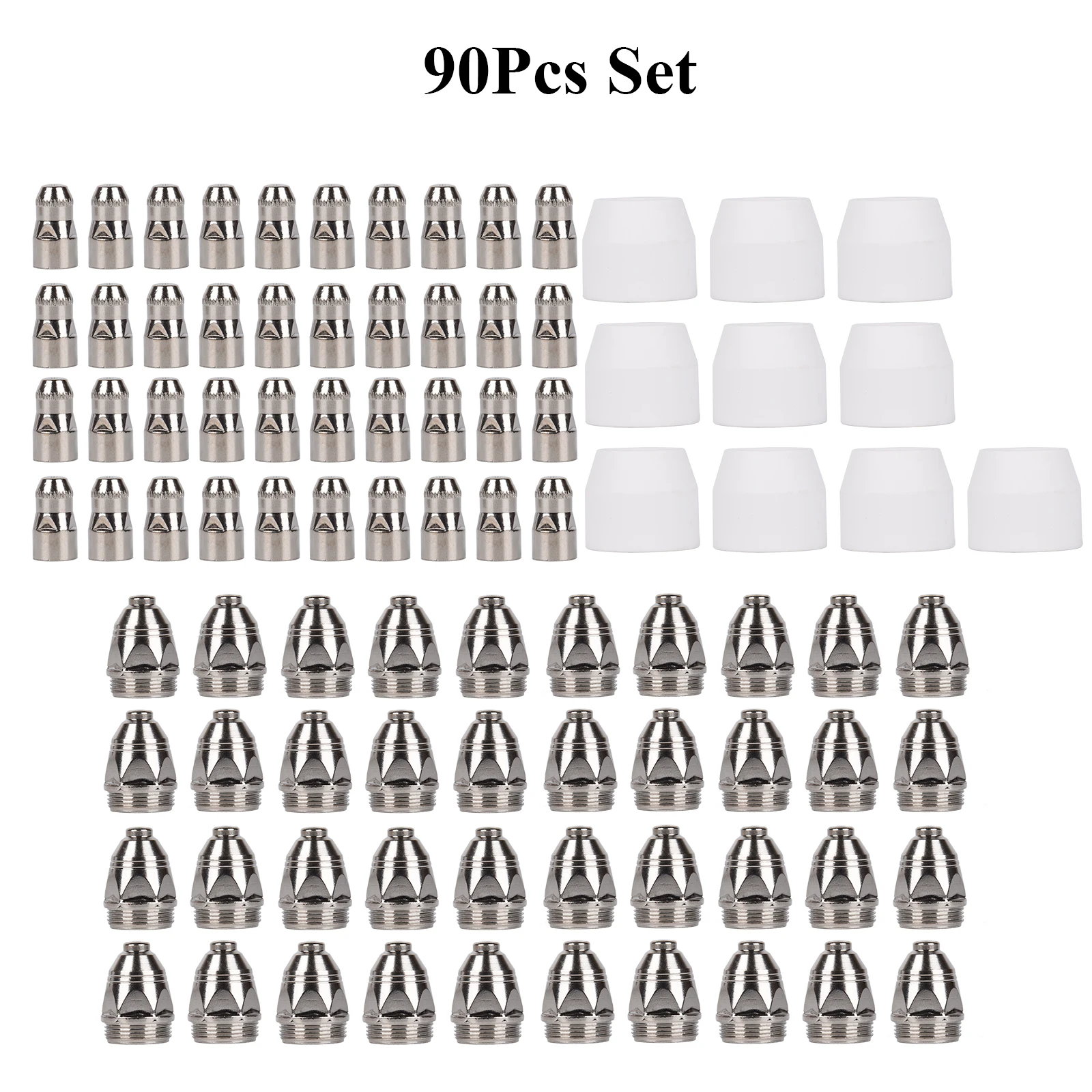 45/90Pcs P80 Plasma Schneiden Elektrode Düse Plasma Verbrauchsmaterial Fit P80 Plasma Schneiden Taschenlampe LGK100/CUT80 80A-100A – Detail 10