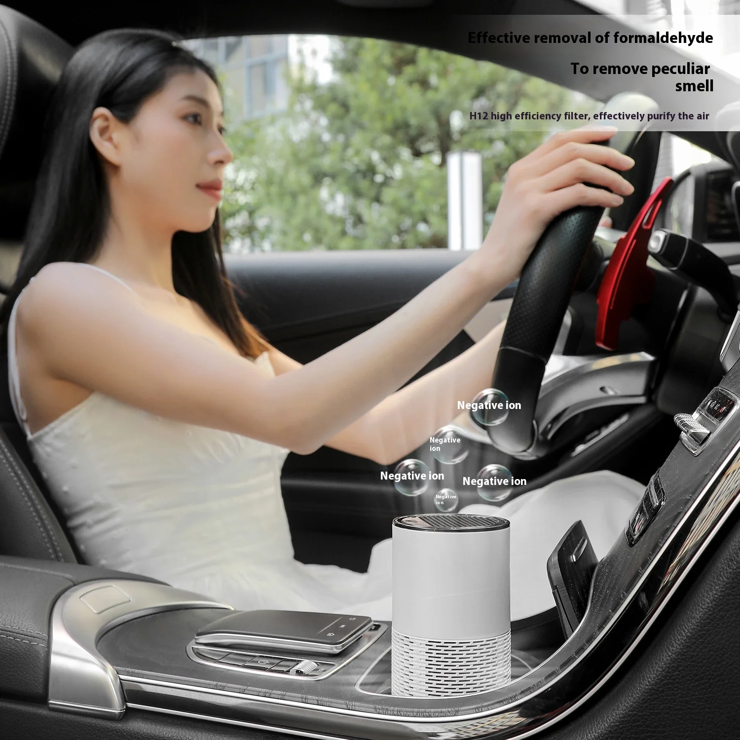 New Car Air Purifier USB Formaldehyde Removal Desktop Air Mini Aromatherapy Smoking Negative Ion Purifier