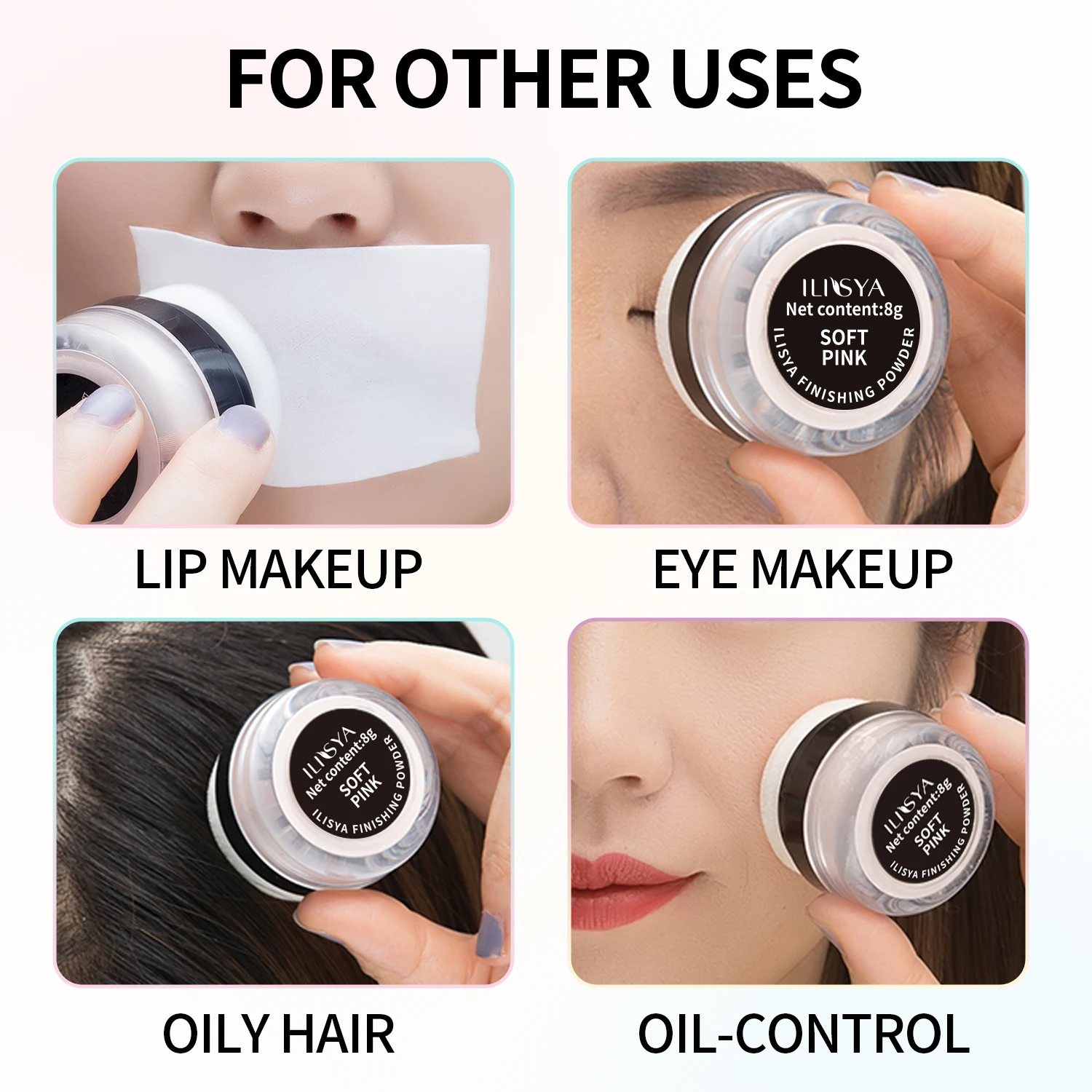 ILISYA Loose Setting Powder Makeup Finish Foundation Long-lasting Oil Control Whitening Concealer Waterproof Sweatproof