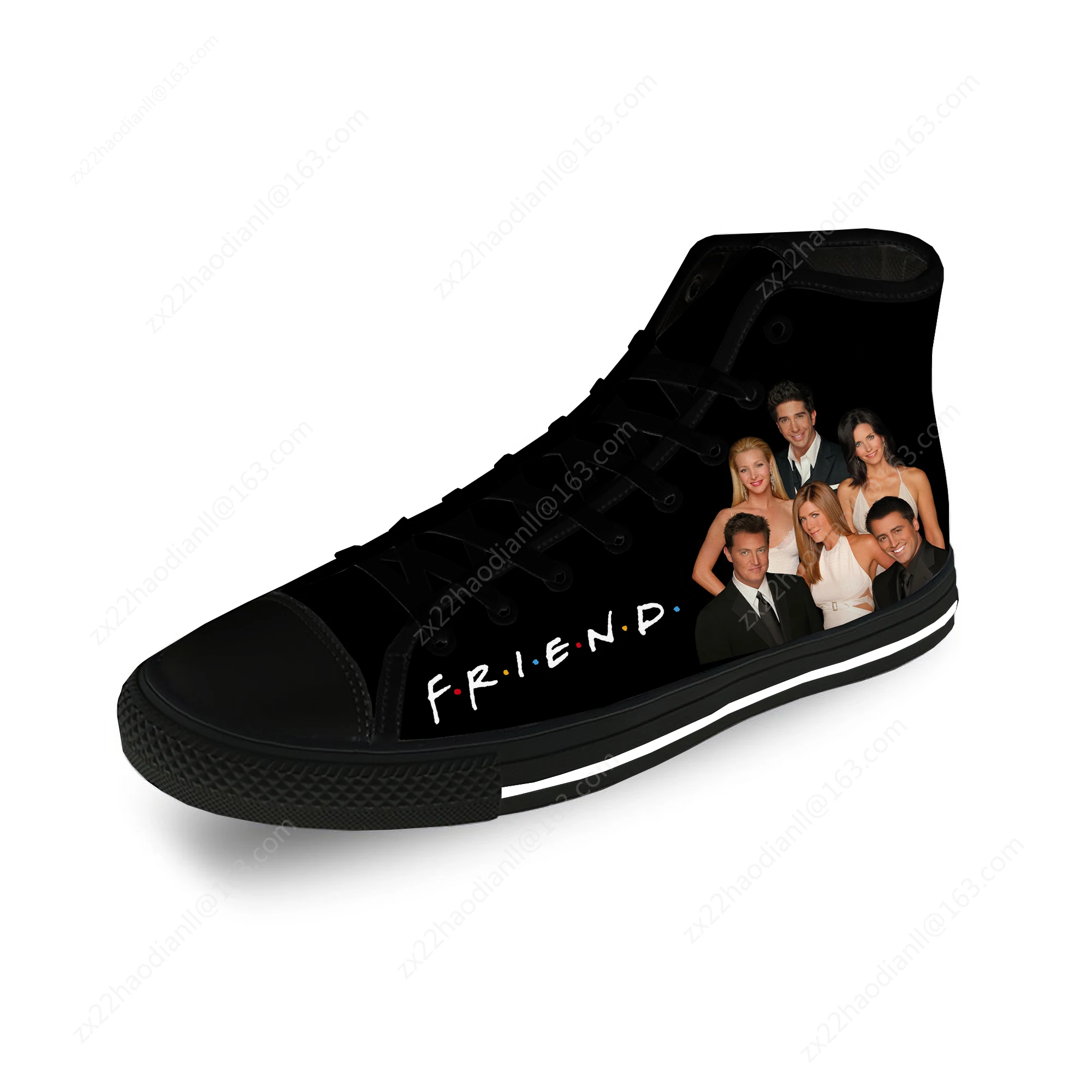 Friends 3D Print High Top Sneakers Mens Womens Teenager Tv Show Casual Shoes Canvas Running Shoes Breathable Lightweight shoe