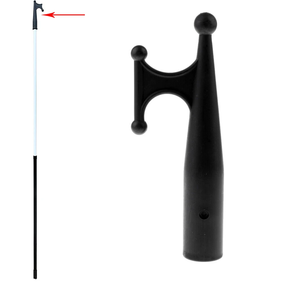 

Durable Useful Brand New High Quality Replacement Boat Hook Top Tough 1 Pcs 20cm Long Black Fishing Kayak Head
