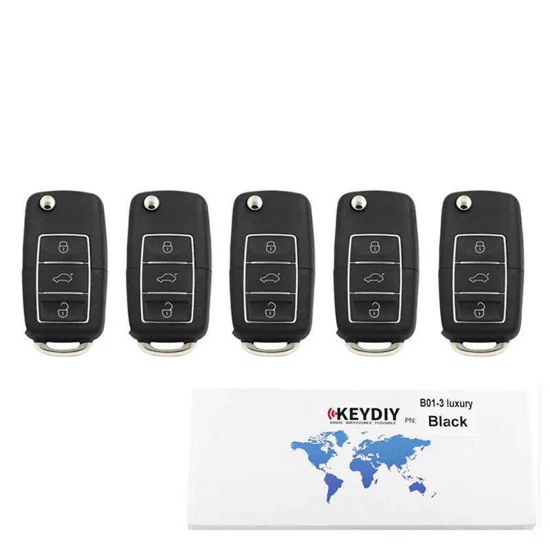B01 LUXURY BLACK 3 Button KD Remote Car Key Universal Accsesories For KD900/MINI/KD-X2 Programmer Tools B Series Control 1/5pc car remote key,car key