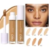 Waterproof Liquid Concealer Full Coverage, Matte Finish Long-Wearing Brightening Concealer, Multi-Use Facial Concealer Makeup 1