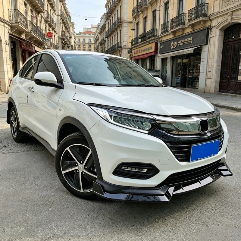 혼다 HRV HR-V 2019 2020 자동차 프론트 범퍼 립 스포츠 레이싱 프론트 턱 스포일러 바디 개조 키트