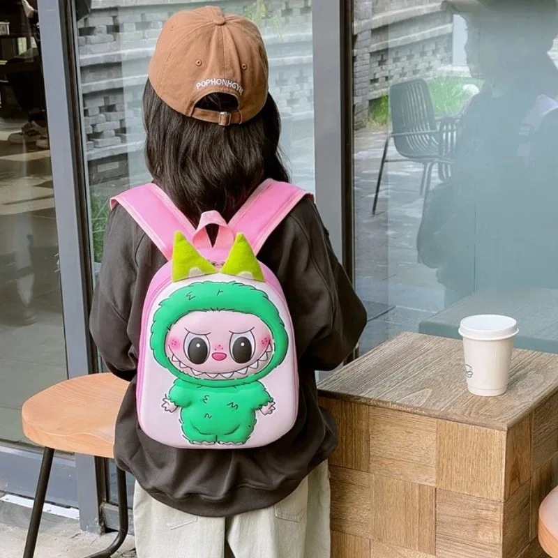 Labubu 11-Inch Hard Shell 3D Cartoon Schoolbag – Lightweight & Cute Backpack for Kindergarten & Young Pupils 4