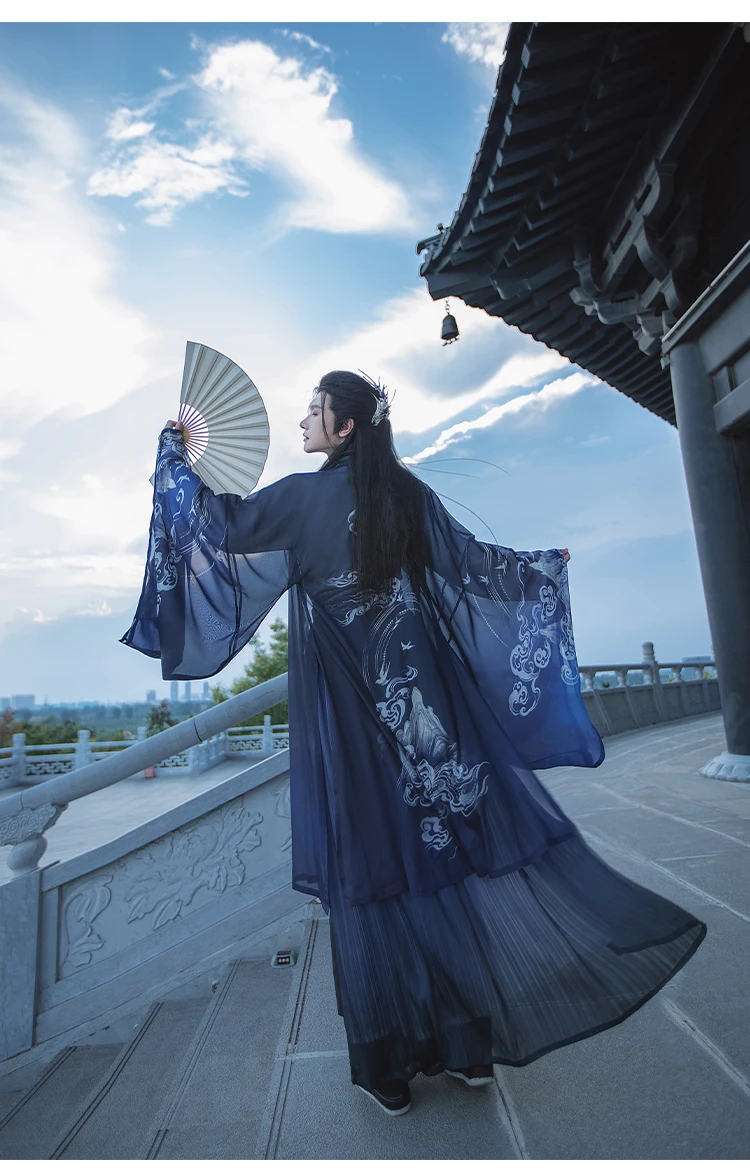 Hanfu Men Traditional Chinese Clothing Han Dynasty Folk Dress