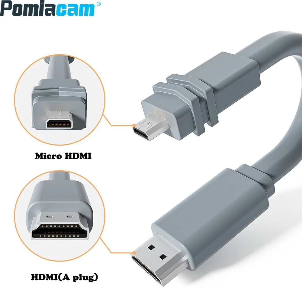 

Кабель Micro HDMI, 4K, 60 Гц, 15 см, короткий адаптер HDMI-Micro HDMI для камеры Gopro Hero, планшета, ноутбука, ПК, wi-Fi/порта