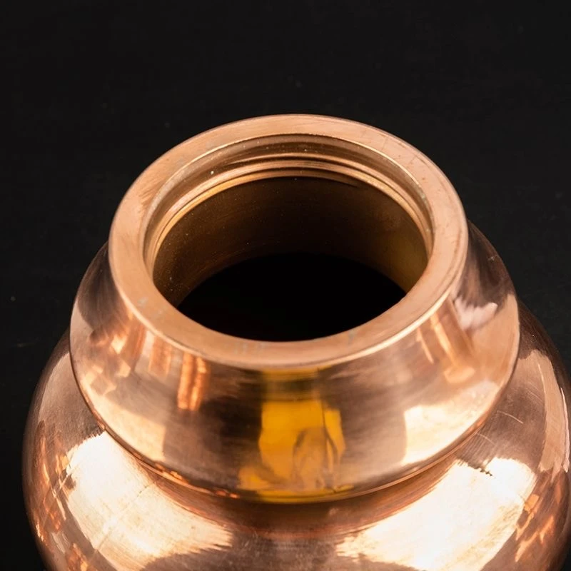 Tibetan Mini Mani Bottle Pure Copper Handicraft Buddhism Polishing Tantric Spices Storage Bottle Home Gift Desktop Decorative
