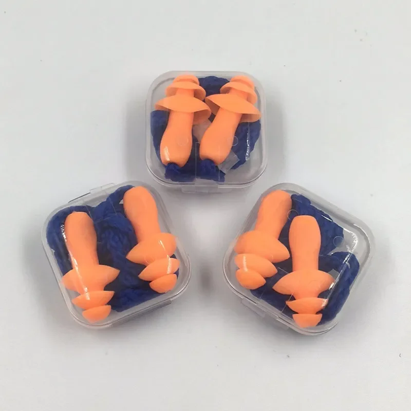 

10Pcs Soft Silicone Corded Ear Plug Protector Ear Hearing Protection Anti-Noise Earplug Safe Work Comfortable Earplugs Earmuff