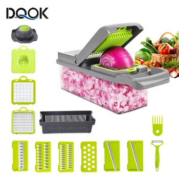 Tagliaverdure affettatrice multifunzione frutta pelapatate carota grattugia accessori da cucina cesto affettatrice di verdure 1