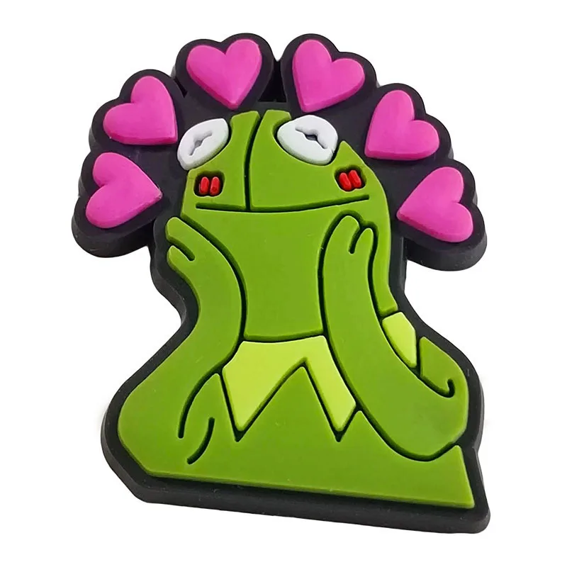 Whimsical Frog Shoe Charms for Clogs and Accessories