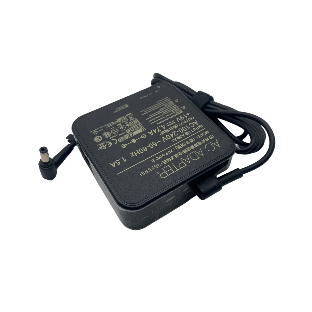 19V 4.74A 90W ADP-90YD AC 어댑터 노트북 충전기 (아수스 K53 K53B K53BY K53E A43 A43B A53 A53T U47A 비보북 X555QA X555QG 용)