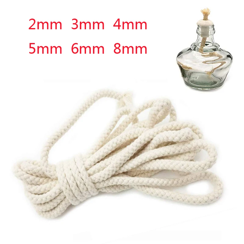 3/5M Long Burner Alcohol Wick Rope Cotton Wick Round Cotton Kerosene