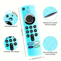 Silicone luminous remote control cover for Alexa Voice Remote (3rd Gen) L5B83G 2021 Release, Fire TV Stick 4K 2nd Gen (2021) 2