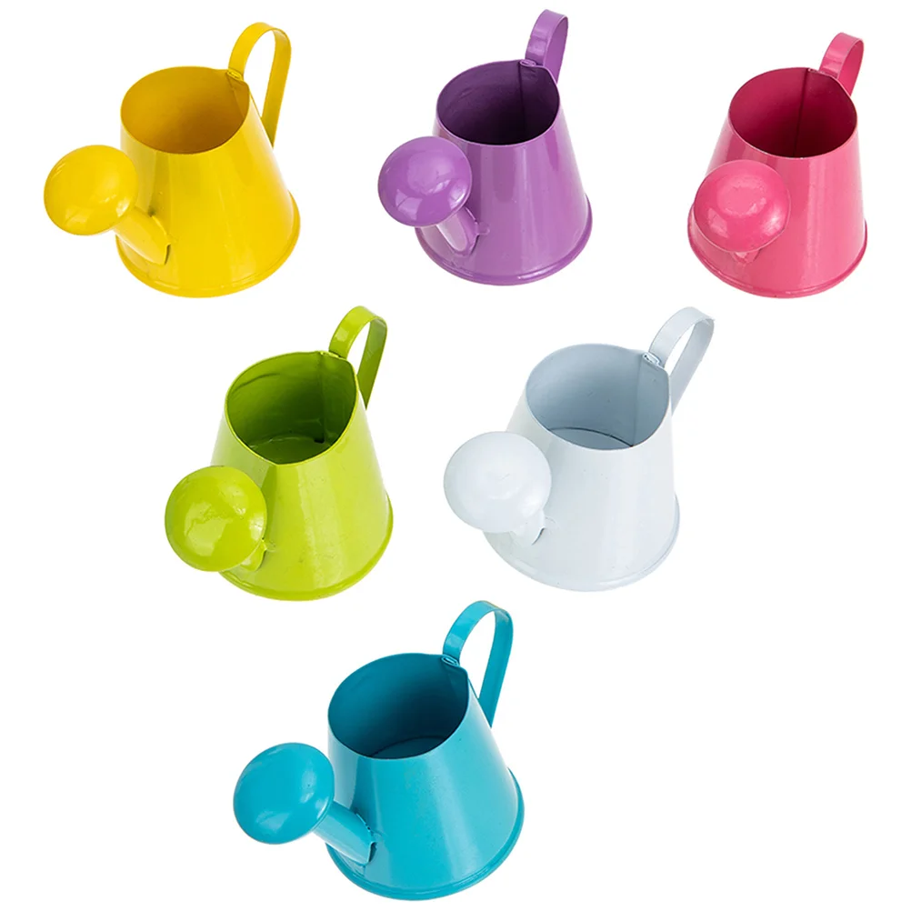 

6Pcs Miniature Kettle Model Handheld Watering Pots Household Mini House Decors