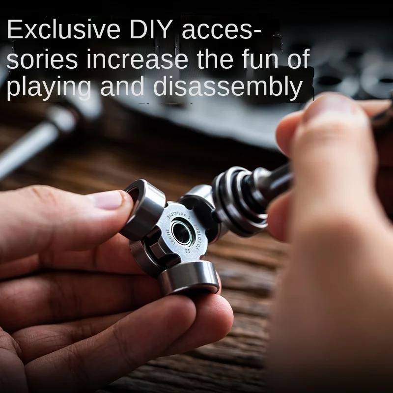 

EDC Fingertip Gyro Accessories Truncheon Connecting Rod DIY Decompression Toy Artifact Creative Modification
