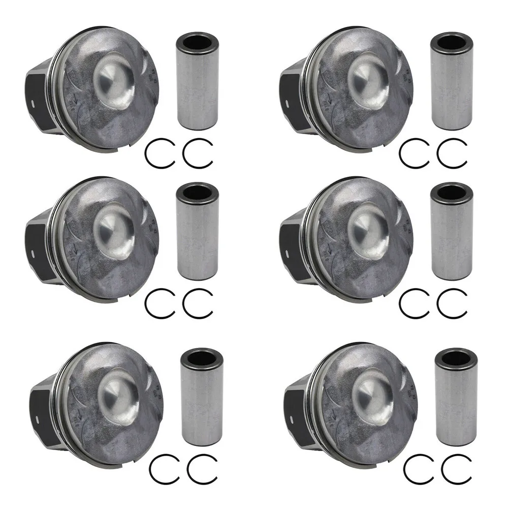 

6PCS Ring Piston Set for Jaguar XE XF XJ F-Type F-Face Land Rover Discovery Ranger LR4 3.0L 306PS Engine LR062617 Accessories