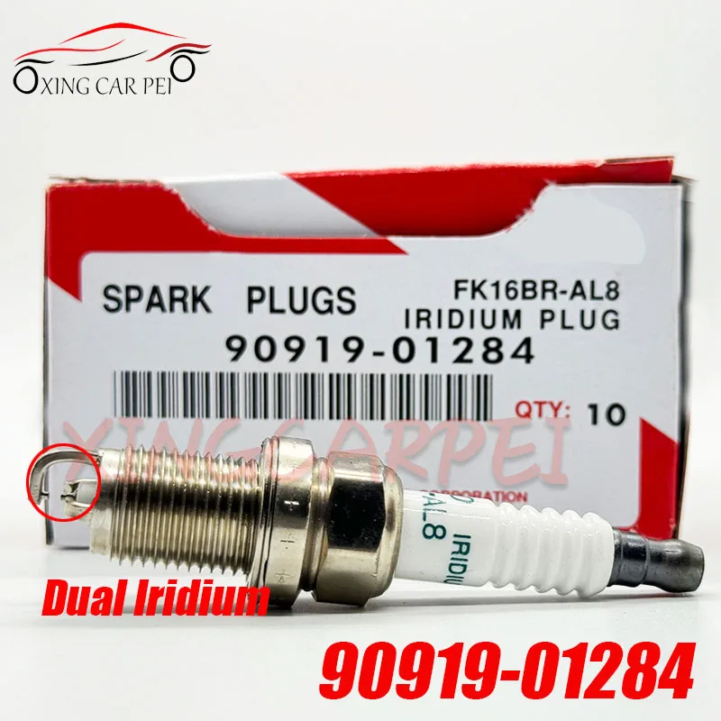 アビソ 4pcs 90919-01284 FK16BR-AL8 Iridium Spark Plug For Toyota Yaris