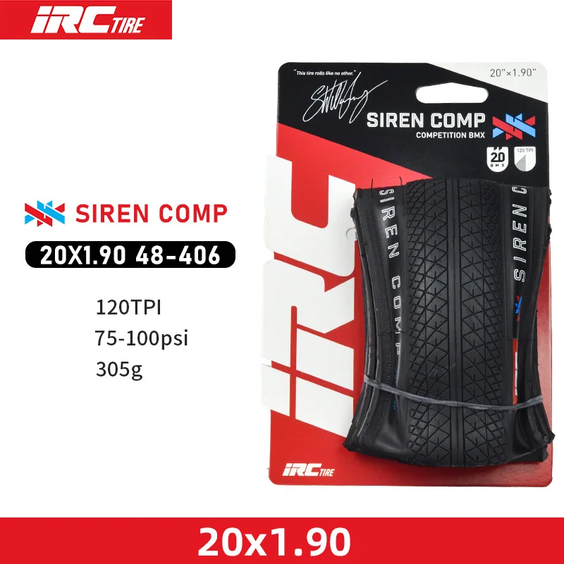 Japan Original IRC SIREN COMP BMX Bicycle Fold Tire 20x1 1/8 20x1