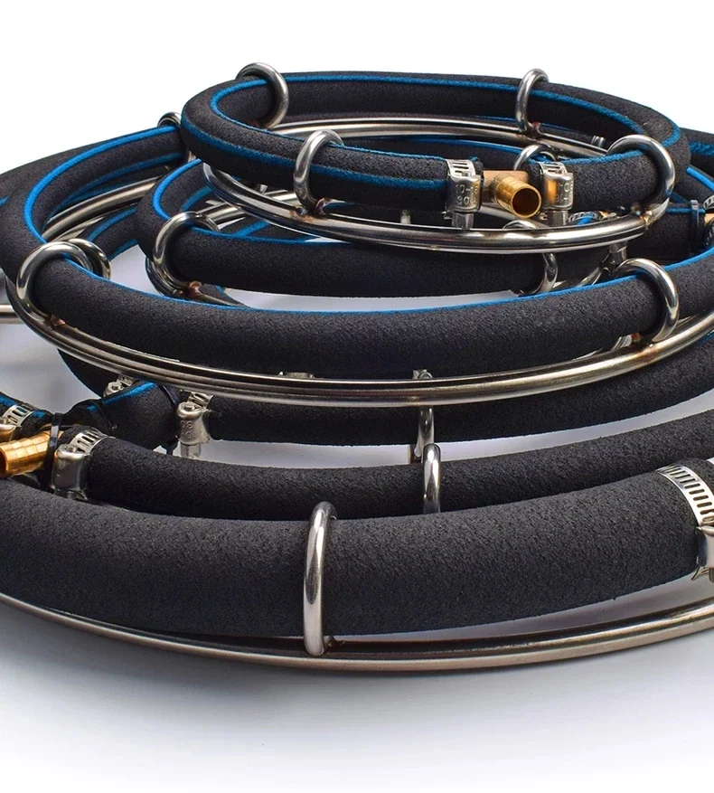 Nano aeration plate koi fish pond aeration ring tracheal seafood pond aeration ring aeration stone air strip fish tank bubble pl 3