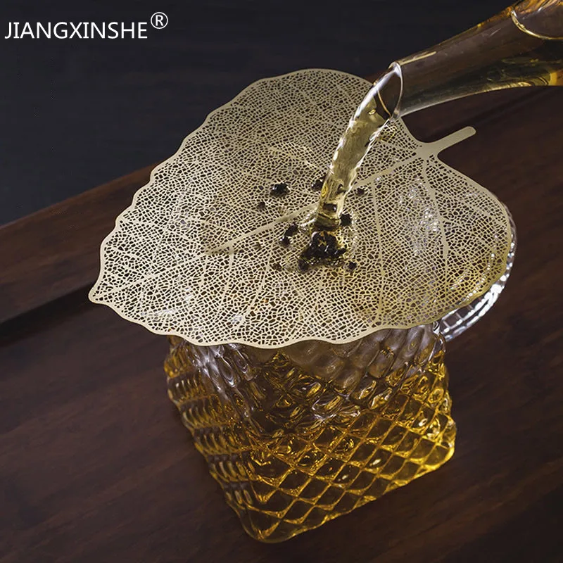 Metal Leaf Tea Leakage Tea Set Accessories Residue Filter Can Be Used As Bookmark And Easy To Clean