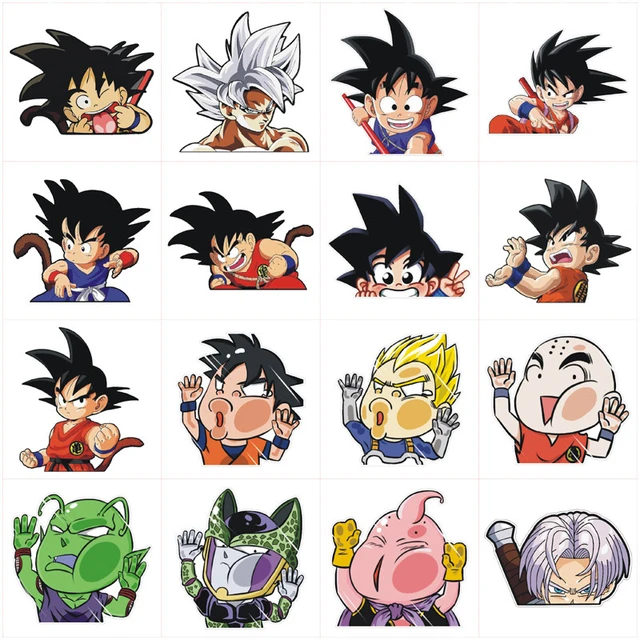 Chibi Goku Dragon Ball Z Cartoon Car Bumper Sticker Decal- 3'' or 5