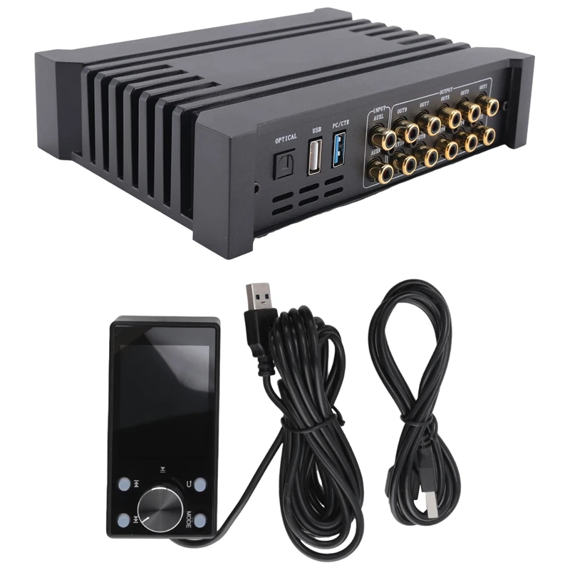 

31-Segment 4 Input 10 Output DSP Audio Processor Car DSP Car Power Amplifier AB 4-Way With Multifunctional Display Accessories