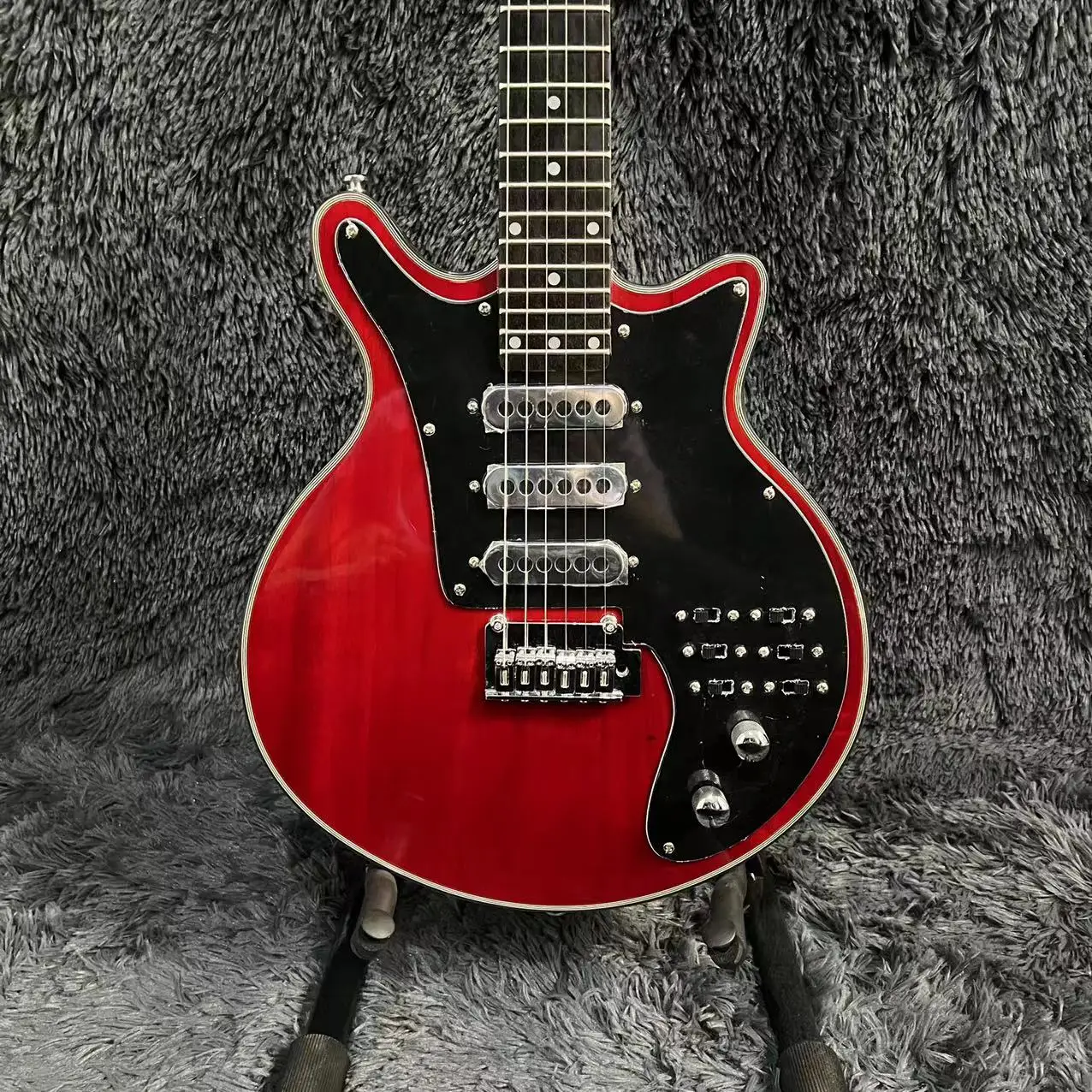 

Brian May Electric Guitar, Rosewood Fingerboard, Wine Red Color, Mahogany Body Guitarra, violão, Free Ship 기타