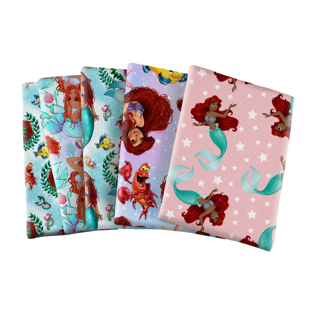 Disney Cartoon Efteling Winnie The Pooh Mermaid Helen Of Avalor Bullet Testurizzato Liverpool Patchwork Tissue Kids Home Textile