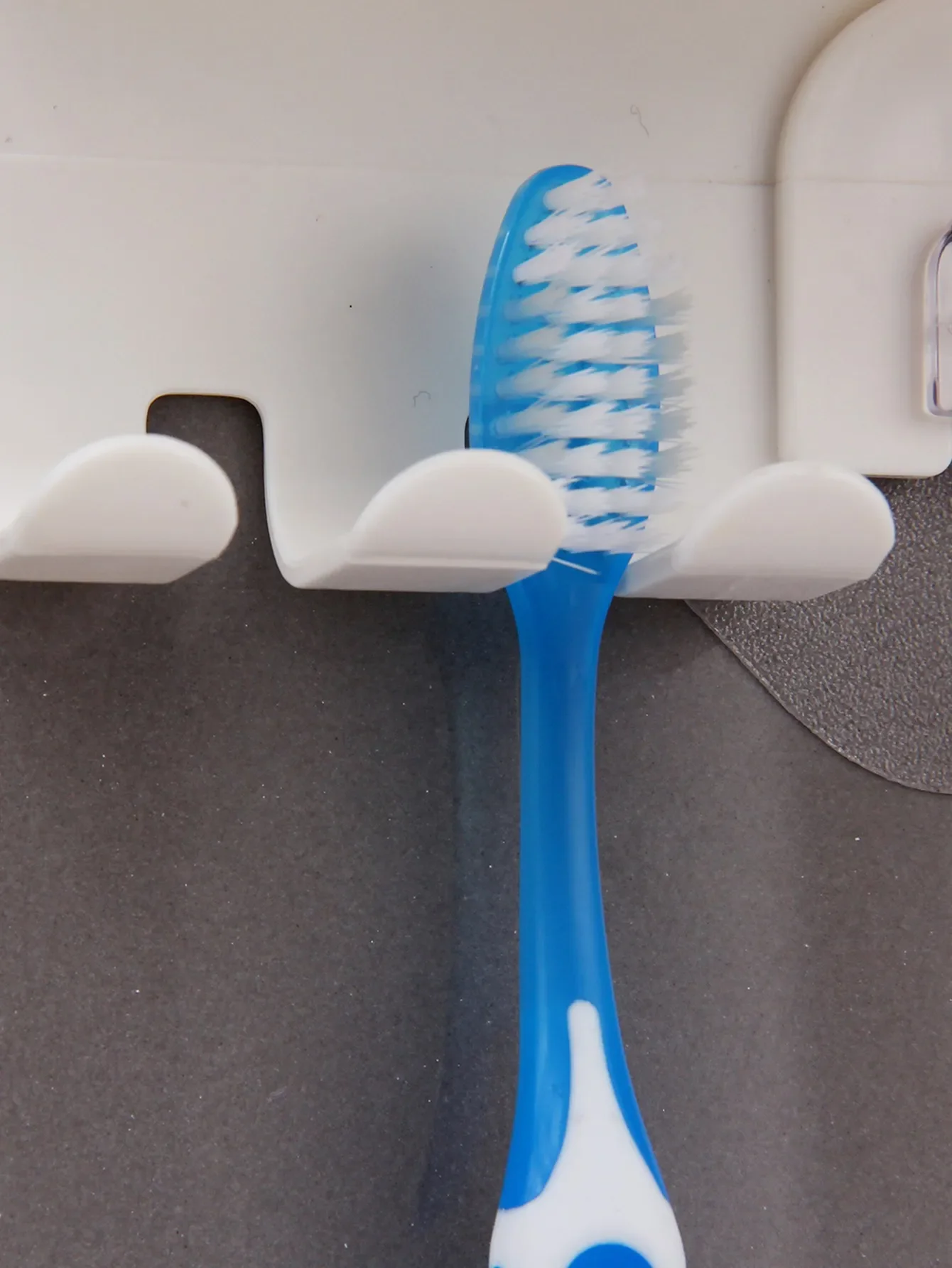 Wall-mounted Toothbrush Holder Multifunctional Storage Hook Creative Punch-free Storage Rack Organizer Bathroom Accessories Gift