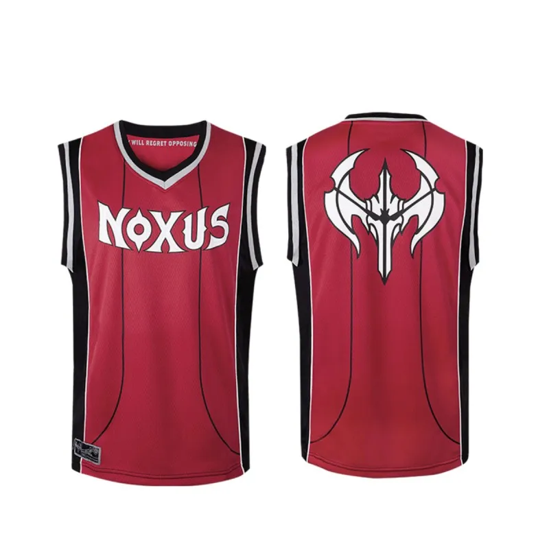 Camisa de basquete Noxus para homens, jogo de cosplay, liga LOL, roupas  esportivas, camisa uniforme - AliExpress