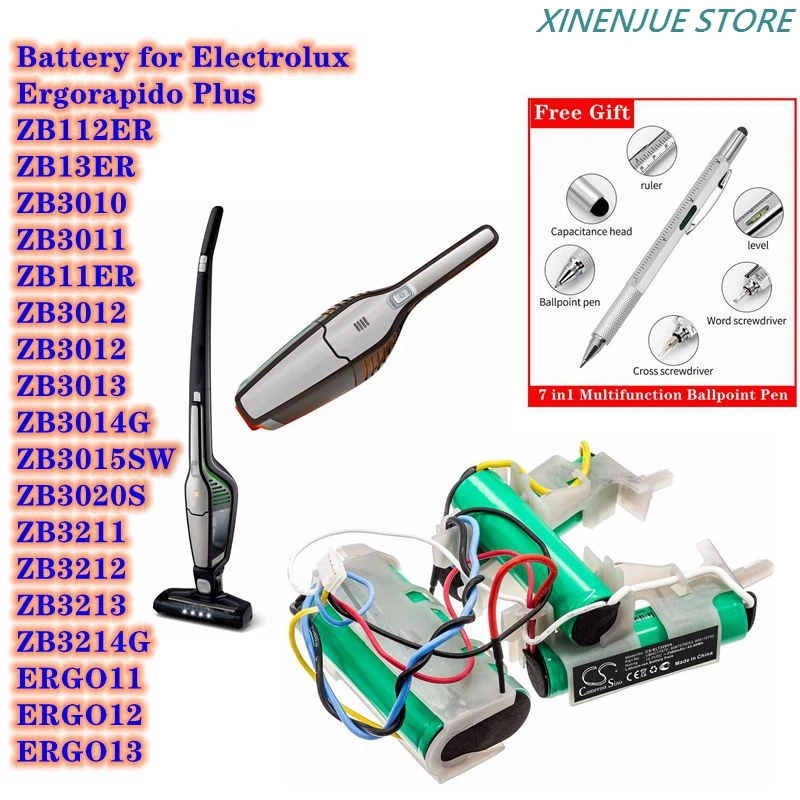 VacuumCleaner1500mAh2500mAhBatteryforElectroluxZB3213ZB3214G