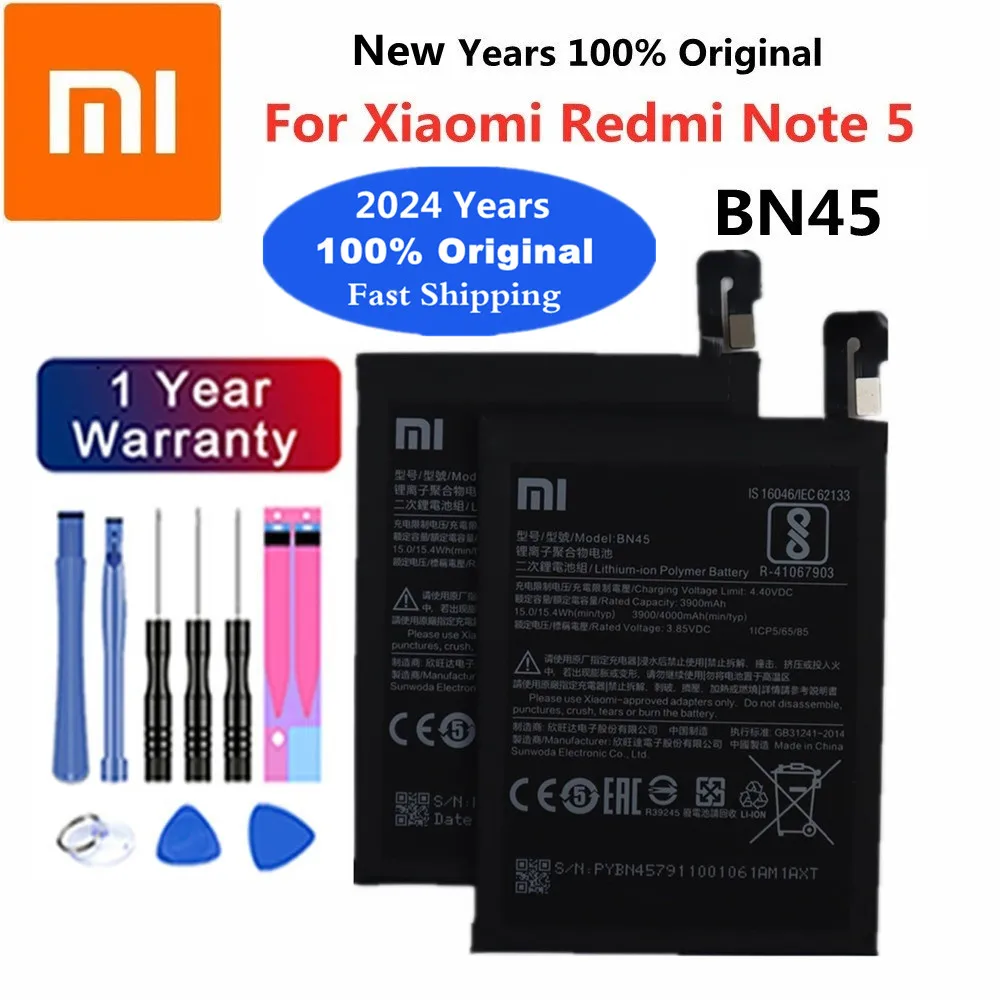 

Высококачественный оригинальный аккумулятор BN45 Xiao mi 4000 мАч для Xiaomi Redmi Note 5 Note5 Сменный аккумулятор для телефона Быстрая доставка