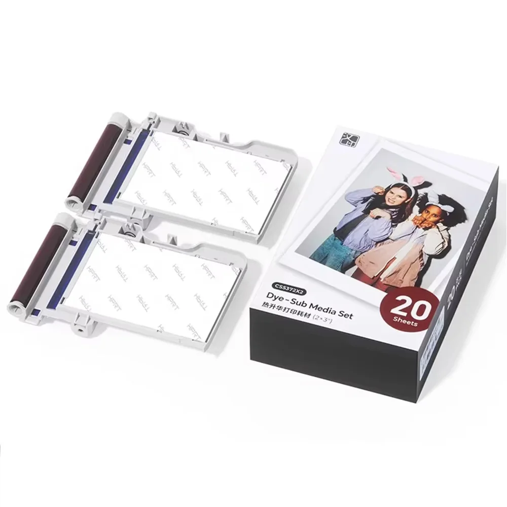 HPRT Z5/Z5S 컬러 포토 용지 2x3인치 Z5/Z5S 즉석 카메라 프린터용 염료 서브 미디어 미디어 20/40매 방수 및 변색 방지 용지