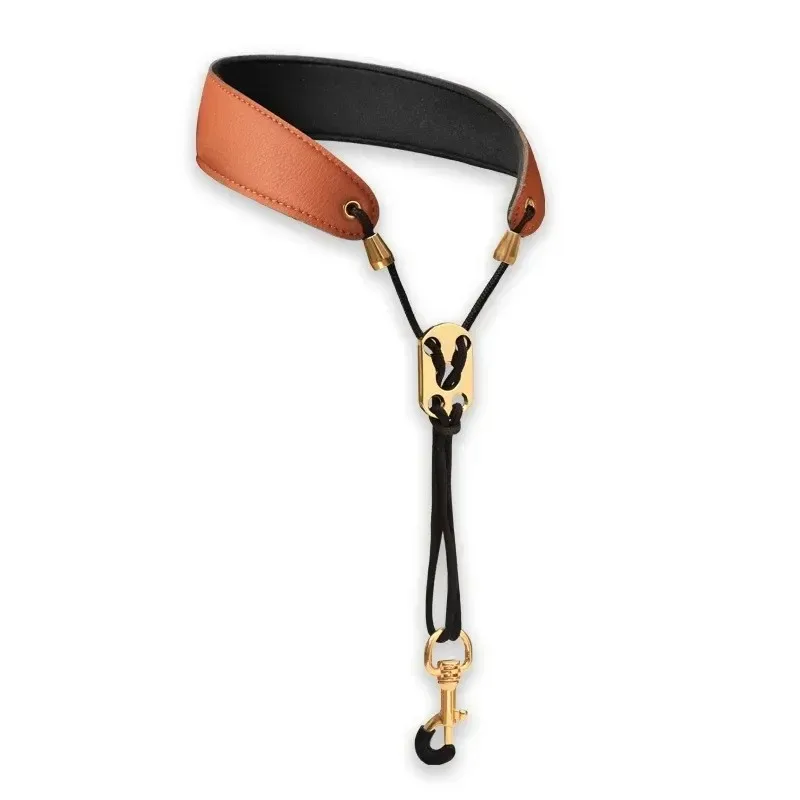 Saxophone Strap Protection Neck For Soprano Tenor Alto Baritone Sax Musical Instrument Leather Saxophone Lanyard Neck Strap saxophone strap saxophone accessories