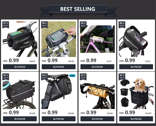 Borsa Per Telaio Bici Impermeabile - Porta Smartphone Fino A 7", Touch Screen, Per MTB, Corsa, Ebikes - Foto 4