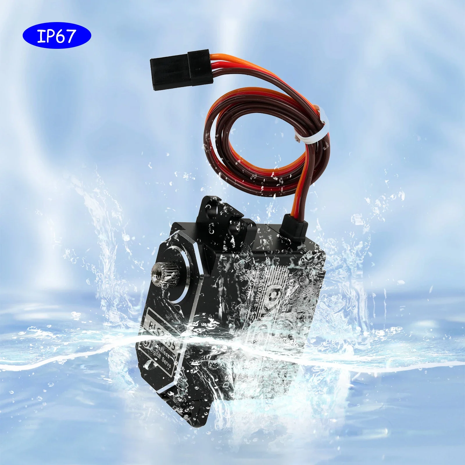 DSSERVO Digital Servo 7.4V High Speed Brushless Motor Servo 35kg 180/270/360 IP67 All Metal for 1:8 1:10 1:12 RC Car Robot
