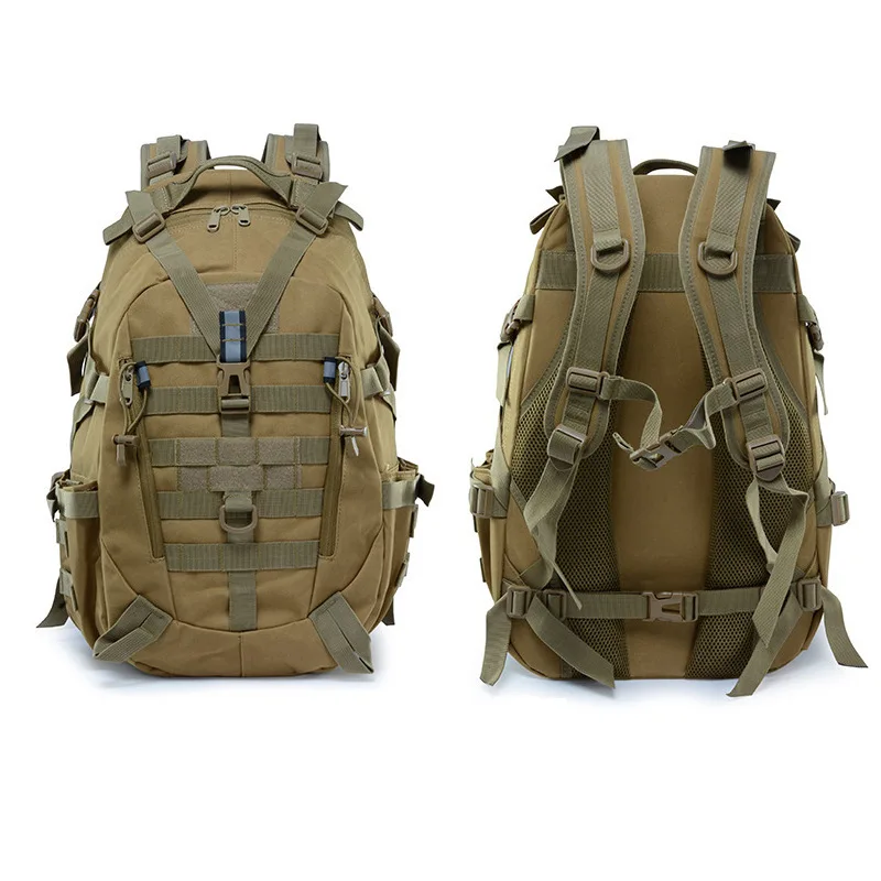 Men's 900D Durable Waterproof  Hiking Off-road Camping Travel Bag Men's Camouflage Sports Outdoor Tactical Backpack 25L