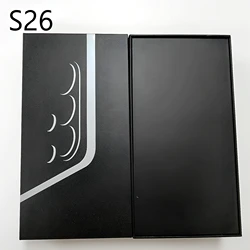 Premium Empty Phone Packaging Box with Seal Sticker - Retail Accessory Box - S24 Plus (Black)