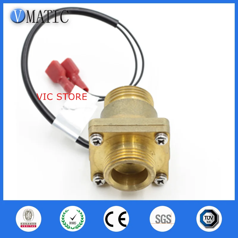 VC4050 Electronic Water Heater Male Thread Brass Material Liquid Flow Switch