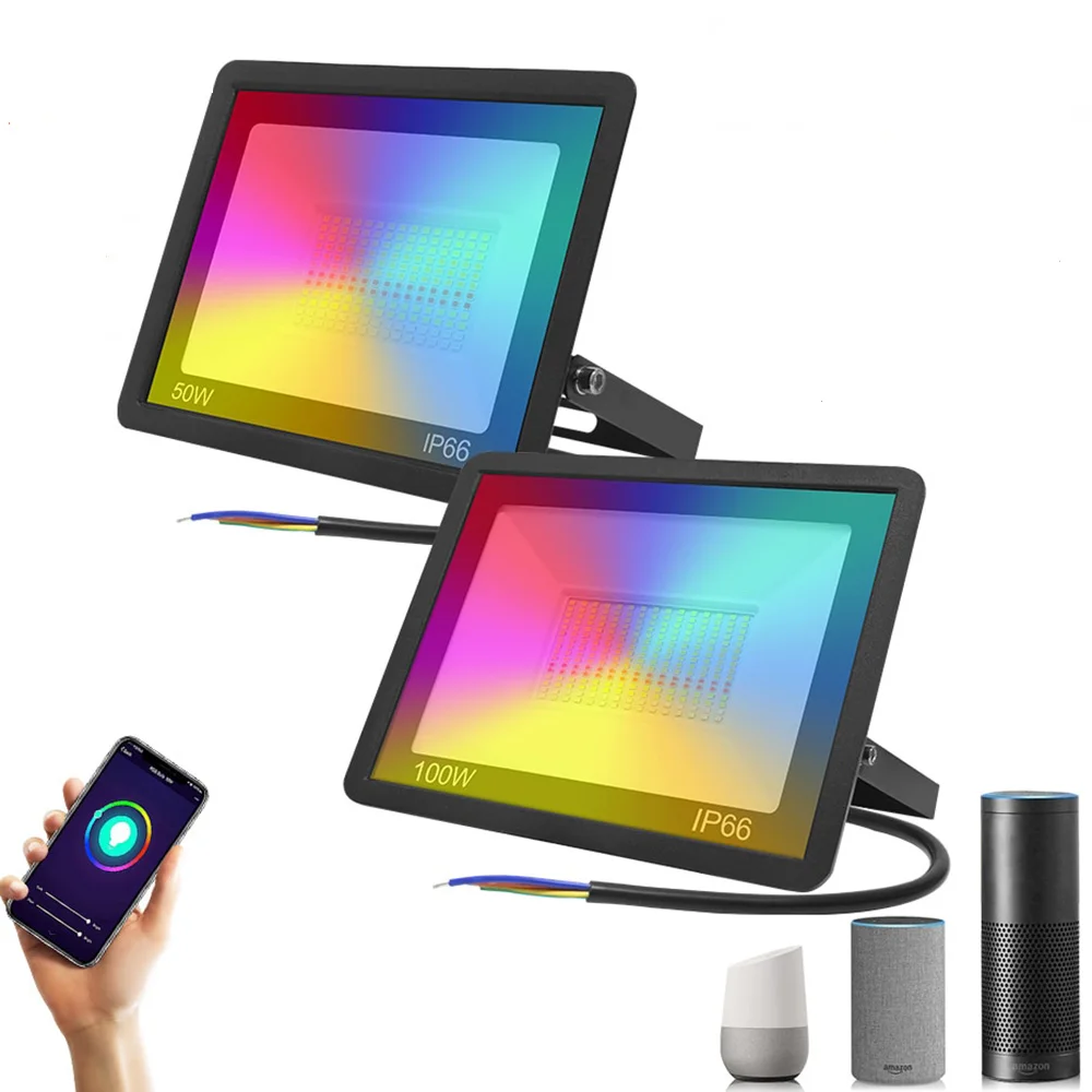 

Уличный светодиодный RGB прожектор с отражателем, 30/50/100 Вт, 220 В