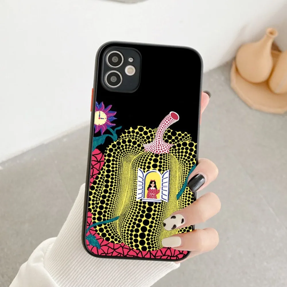 iPhone 【Yuki様】 Pumpkin Yayoi Kusama Art Phone Case For IPhone 14 11 12 13
