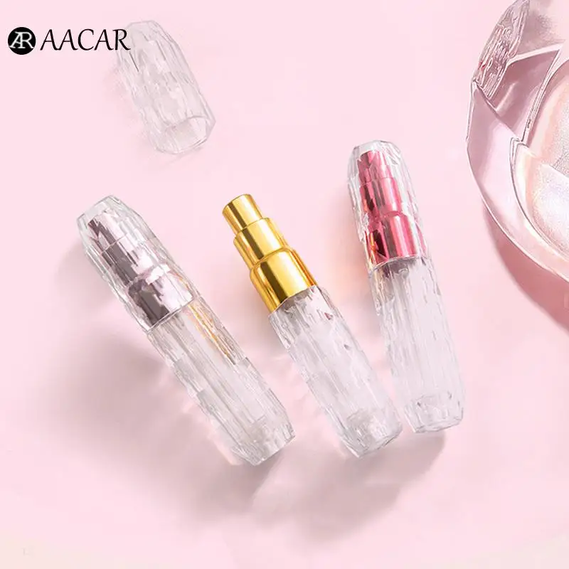 

5ml Crystal Bottom Filling Perfume Bottle Liquid Container Sub-Bottling Perfume Atomizer Portable Refillable Spray Empty Bottle