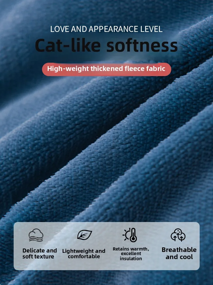 Lamb Velvet Blanket Quilt Winter Thi Warm Coral Fce Filled Extra Large Single Cotton Quilt for Student Dormi