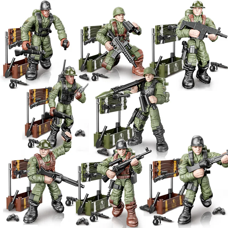子供のための軍の置物,世界大戦,軍隊,SW2,兵士,警察,フィギュア