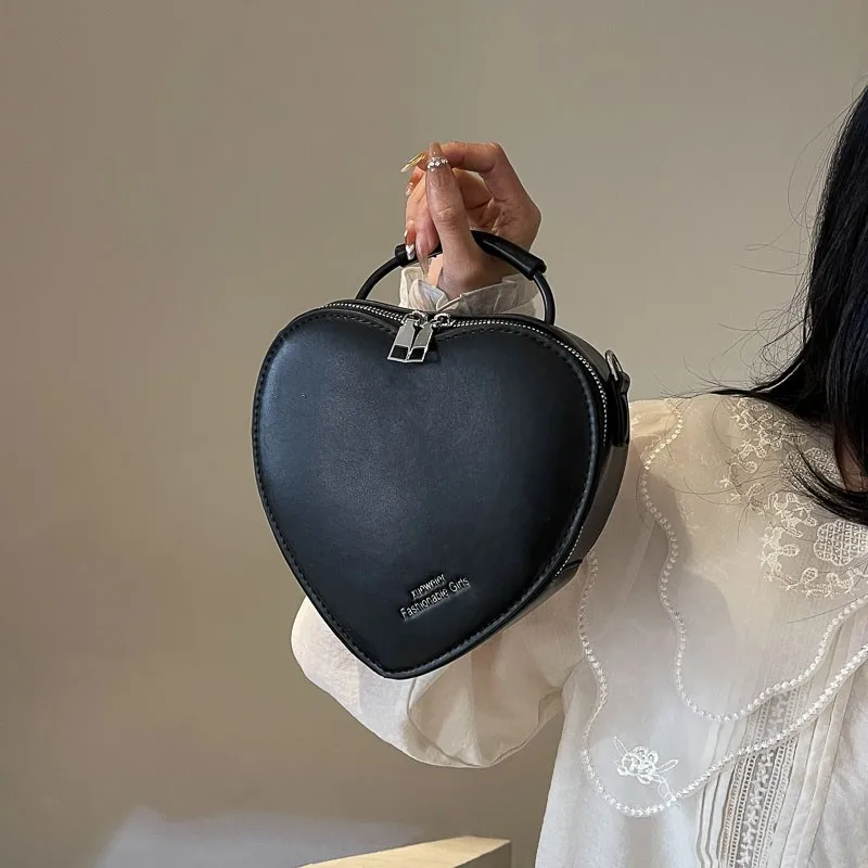 Bolso de hombro de PU con cadena de hilo de coser y cremallera de gran venta, bolso cruzado de mujer de moda 2024, nuevo bolso cruzado con flores para mujer, caja de corazón