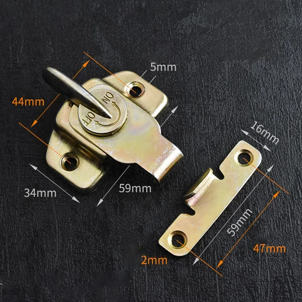 1pc Metal Table Locks Dining Table Buckles Connectors Door Hasps Fasteners Latches For Drawers Cabinets Hardware Door Closers