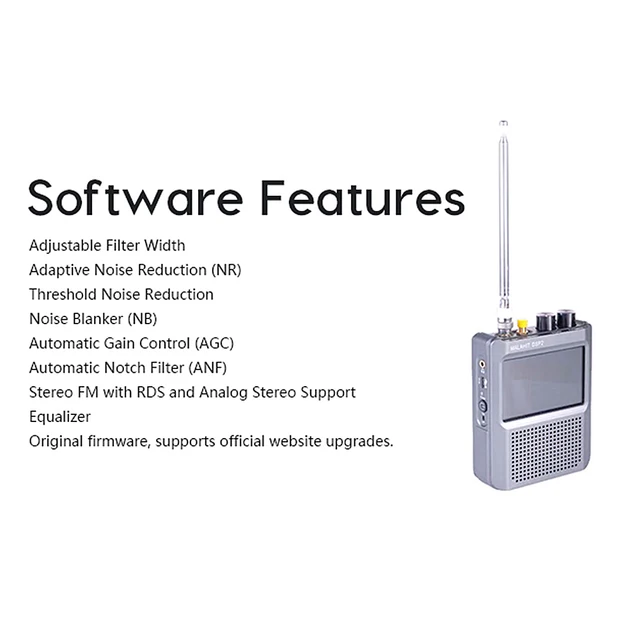 Malahit-DSP2 SDR マラカイト ラジオ受信機 5000mAh 充電式