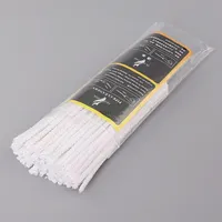 50/100pcs Cotton Smoking Pipe Cleaner Smoke Tobacco Pipe Cleaning Tool White Cigarette Holder Accessory Pipe mouth clean tool 1