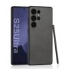 Luxury Leather Phone Case For Samsung Galaxy S24 S25 Ultra 5G Nubuck Leather Protective Case S24Ultra S25Ultra Shockproof Cover 1